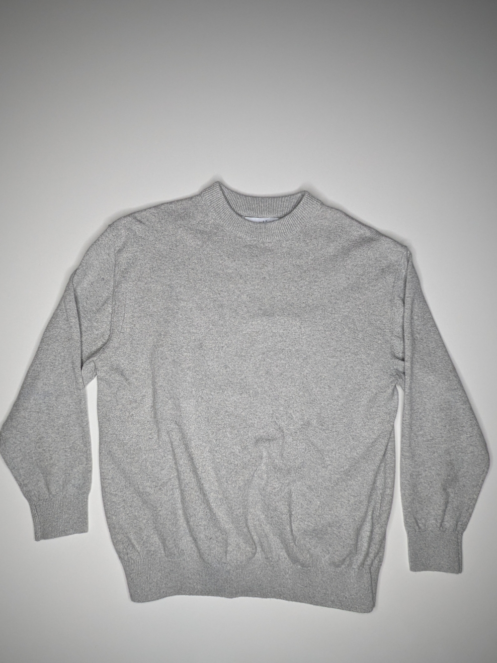 Zara Light Gray Crewneck Sweater